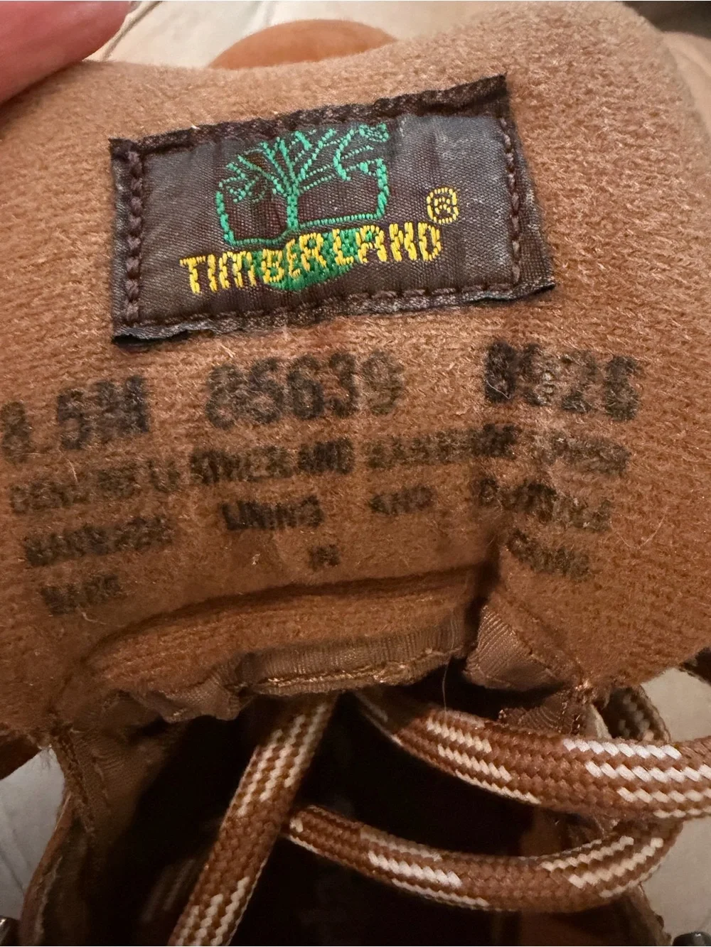 Timberland Tan/Brown Leather Lace-Up Boots